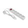 Extension cord Standard 5 nests, 1.5m, 3x1.0mm², s/h, with a switch, white rexant
