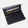 Women's wallet on magnets, black color
