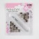Installation buttons, omega (o-shaped), d = 13 mm, 6 pcs, with the installer, silver color