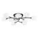 Ceiling chandelier Citilux "Florida" CL148195, 92x92x14.5 cm, 9x60W, E14, Black Color Black
