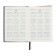 Dated 2025 diary, A5, 176 sheets of Escalada, solid cover of artificial leather, 3D design, foil, liesse embossing, cream block 70 g/m2, black