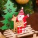Decor "Santa Claus with a deer on a sleigh"
