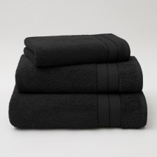Набор махровых полотенец Guten Morgen Black, 500 гр, размер 70x140 см, 2 шт, цвет чёрный