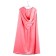 Carnival cloak for children, pink plush, length 95 cm