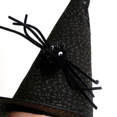 Carnival hat with a spider, black color-3