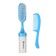 A set of combs with a rattle "Baby", 2 pcs., Blue color, Mix drawing
