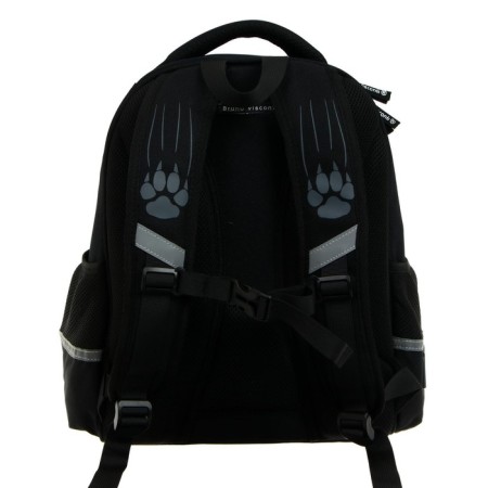 Frame backpack 38 x 30 x 20 cm, Bruno visconti "The look of the beast. Panther", for boys-4
