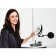 Mirror Cosmetic Suspended Shuri Ridder, LED, sensor, USB, black color, 1x/5x-lucid