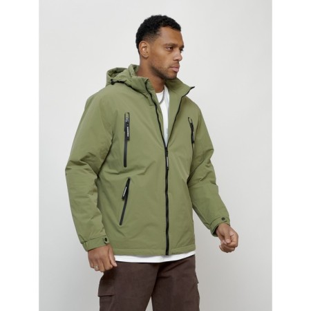 Male spring jacket, size 58, green color-7