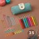 Knitting set, 35 items, in a pencil case, 20 × 10.5 × 4 cm, mint color