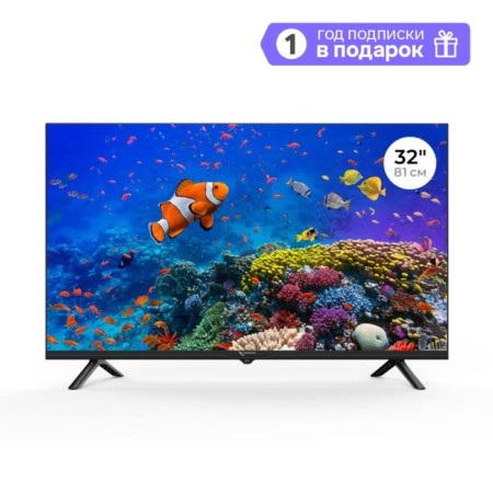 TV Tricolor H32H5000SA, 32 ", 1366x768, DVB-T2/C/S2, HDMI 2, USB 1, Smart TV, Black