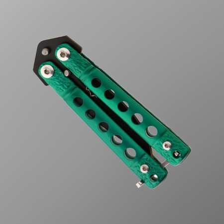 Knife Knock "Killer" 11cm, blade 40mm/1.1 mm, green-2