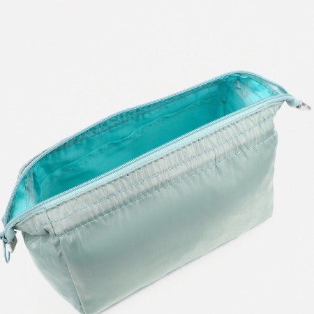 Cosmetic bag with lightning, mint color-2
