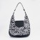 Bag-hobo with lightning, black/white color