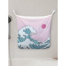 Organizer in a bath on the suction cups “Girl Wave”, for storing toys and trifles, size 33x39 cm