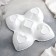 Menzhitsa ceramic 5 cells "Heart", 25 × 5 cm, white color