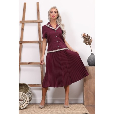 Female suit, size 42, purple color-2