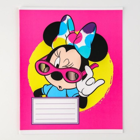 Notebook in a ruler of 12 sheets, 5 types of mix, cover coated paper, Minnie Mouse-4