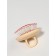 Massage compact comb 8*6.5cm plastic/rubber package QF