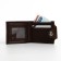 Male purse for magnet, department for bills, cards, coins, brown color