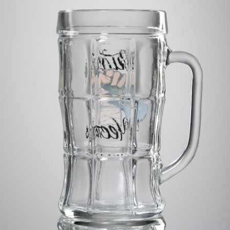 Glass beer mug "strength, honor", 500 ml-3