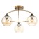 Sicily chandelier 3x60W E27 gold 49x49x25.5cm