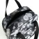Lightning bag, with an increase, external pocket, black/white color