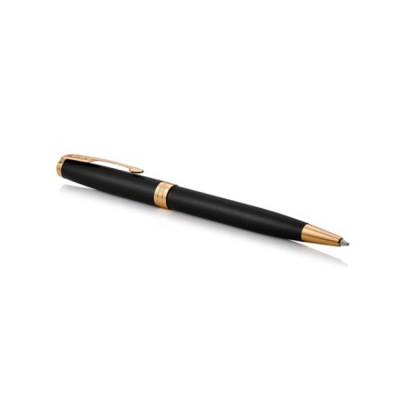 Ballpoint pen Parker Sonnet Core Matte Black GT M, Black Matte/ Gold Corps, Blue Ink (1931519)-2
