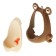Pussoir children's "frog", brown color