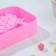 Form for ice cream “Pineapple”, silicone, 14 × 7.5 × 2.5 cm, pink color