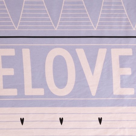 Bed linen "Ethel" euro Violet Love 200*217 cm, 240*220 cm, 70*70 cm - 2 pcs-4