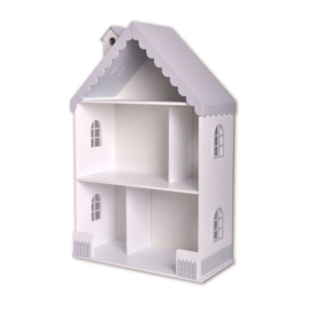 Puppet house "Veronica", white-gray color, 98x60x30 cm-4