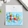 Decor for the work of acrylic "Children's drawing. Transparent flower" 3.5x3.5 cm