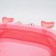 Children's folding bath with drain, "crab", 67 cm., Pink color