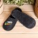 Slips for a bath with embroidery "Bath" Gray