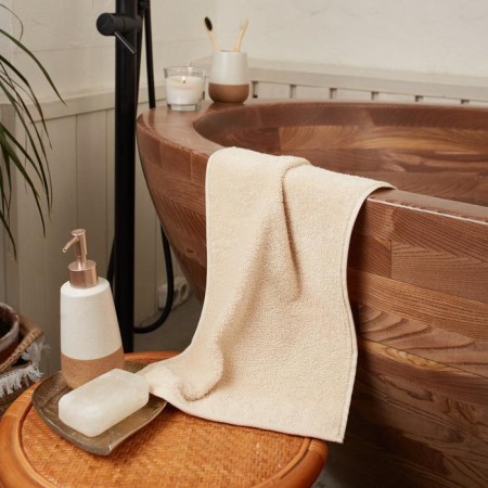 Tensor Ethel Organic Beige 50x90 cm, 100% HL, 420g/m2-5
