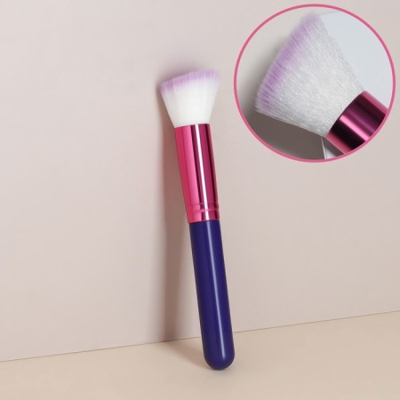 Make-up brush “Pencil”, beveled, 15 (+/- 1) cm, purple color-1