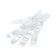 Nylon gloves, knitting class 13, size 9, white