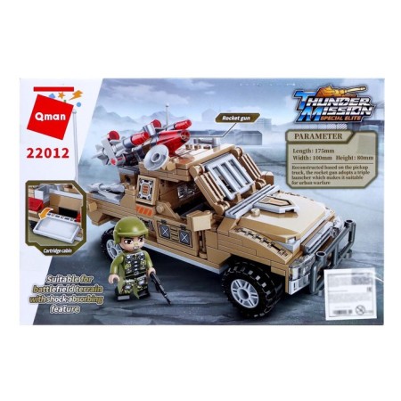 Constructor Military zone "Assault pickup", 2 minifigurs and 281 parts-1