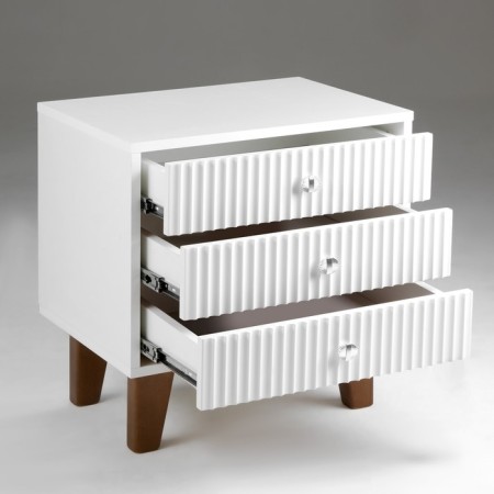 Tumbling bedside Astoria 3, 510x380x530, white/ white MDF 19mm-1