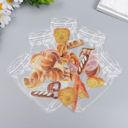 Stickers for creativity "Baking in a bank" set of 35 pcs 14x7.2 cm
