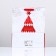 Laminated "Red Christmas tree" 26 x 32 x 12