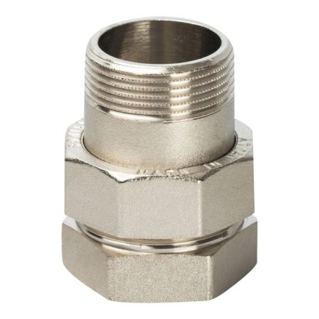 Соединение разъемное STOUT SFT-0041-000112, 1 1/2", ВР, "американка", уплотнение, никелиров-1