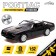 Metal machine Pontiac Firebird, 1:32, doors, inertia, black color open