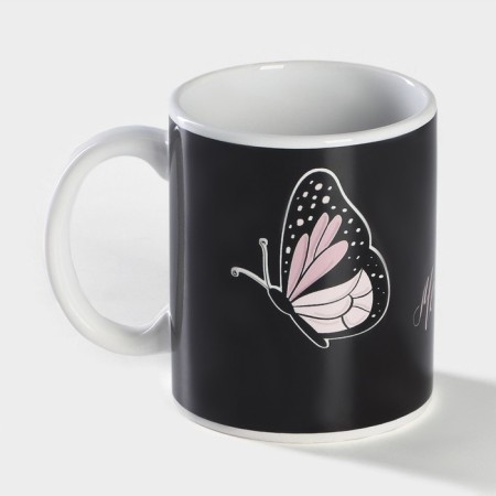 Homeleon mug ceramic shares “Dream”, 350 ml, beige color-2