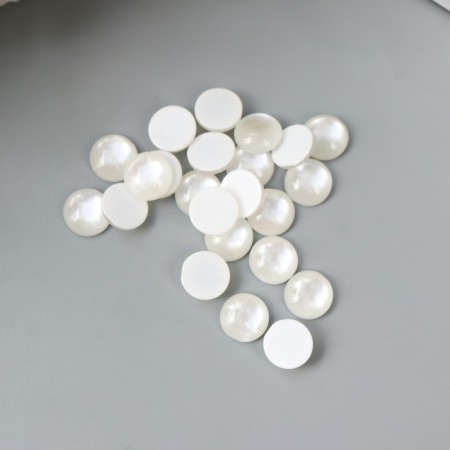 Tops for creativity plastic "Circle" mother -of -pearl set 30 pcs d = 0.8 cm-2