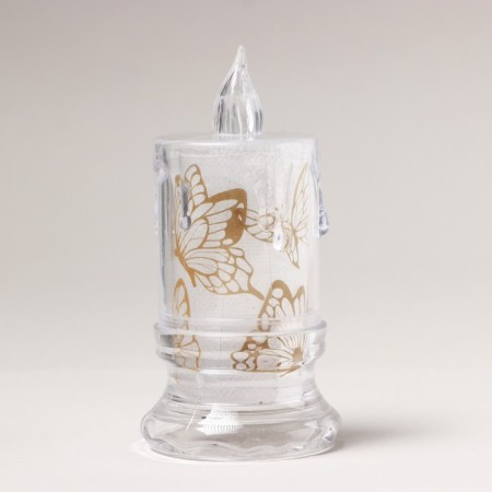 LED candle, mod. SV-24 "Butterflies", 8 x 4.7 cm.-1