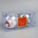 A set of Christmas tree balls "Vigies and cones" 2 pcs., Batteries, 5 LED, glow white