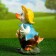 Garden figure "Duck with a pickle" 30cm