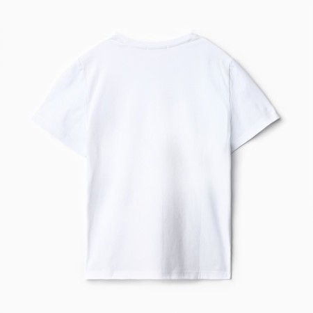T -shirt for a boy, white color, height 158 ​​cm-3